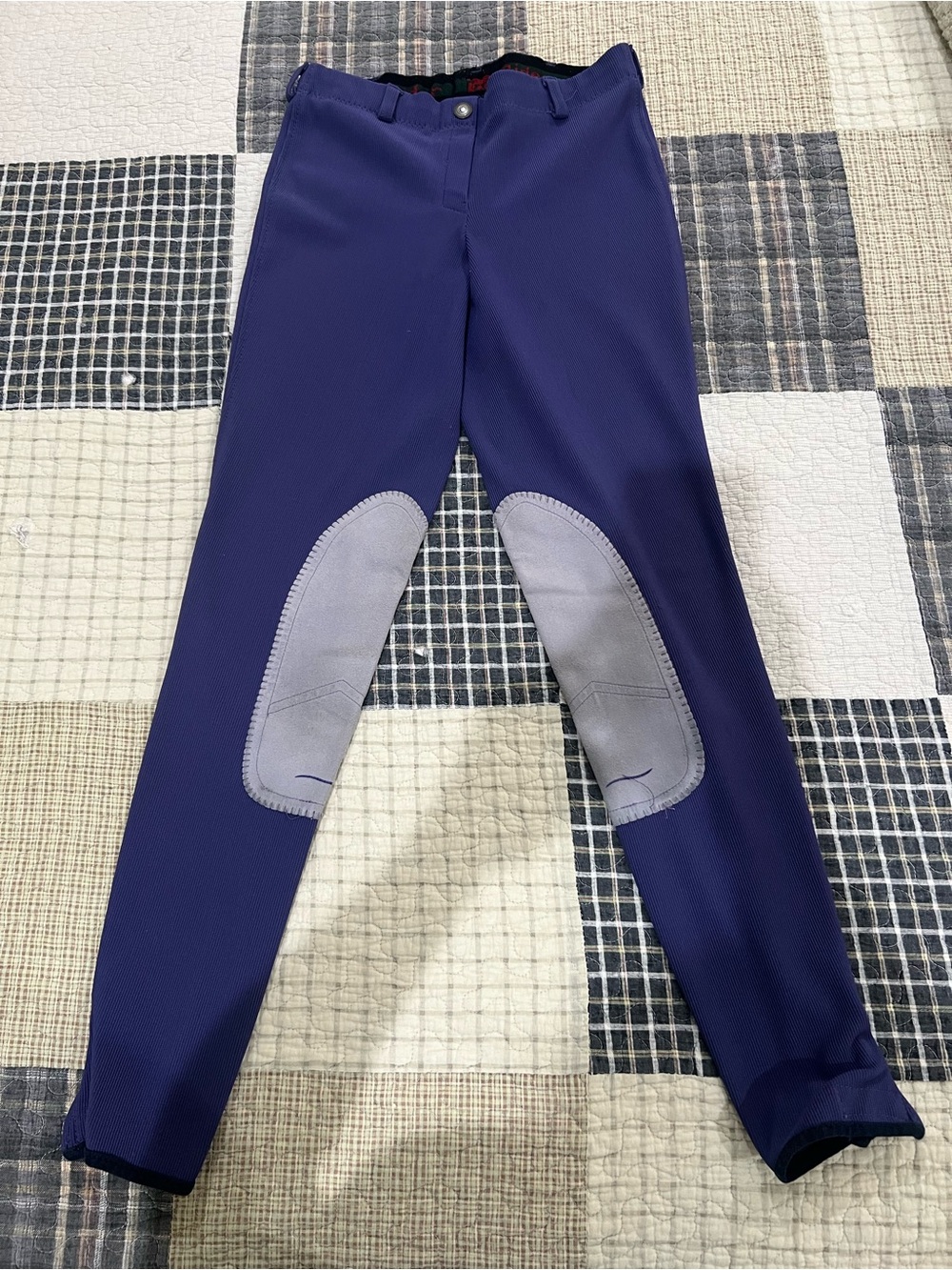 Purple Riding Breeches with Knee Patches